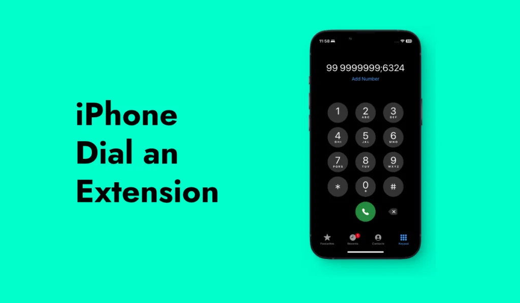 iPhone Dial an Extension